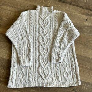Cream turtle neck sweater